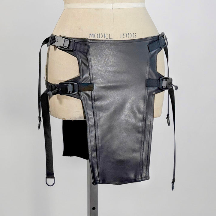 Geist-Projekt Leather Shift Skirt