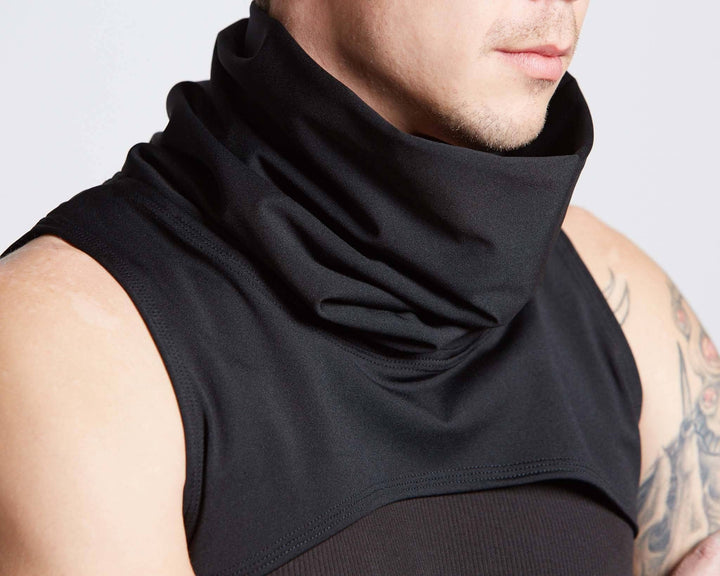 unique fitted neck and face gaiter for men and women